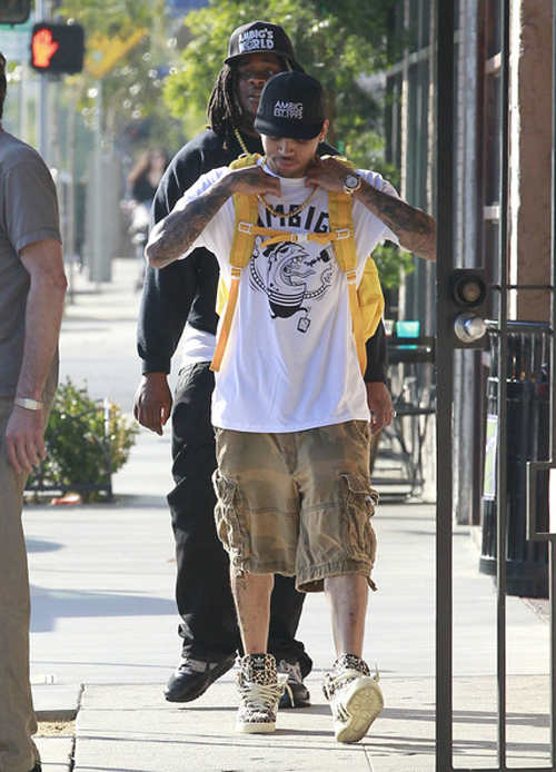 Chris Brown in Ambigious Clothing x 