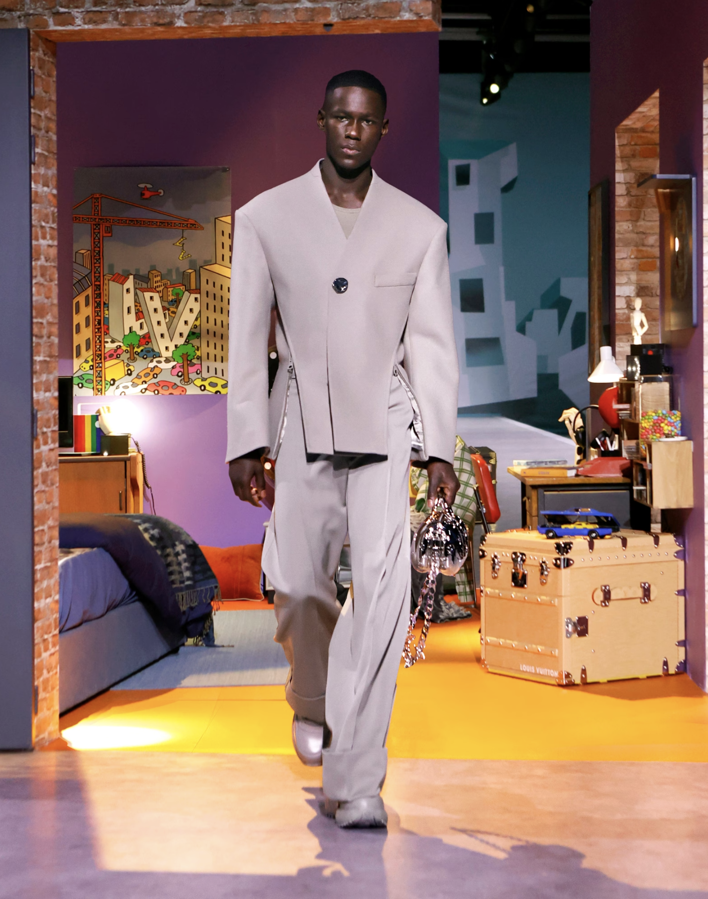Louis Vuitton Mens Cardigans 2023-24FW, Black, 3L