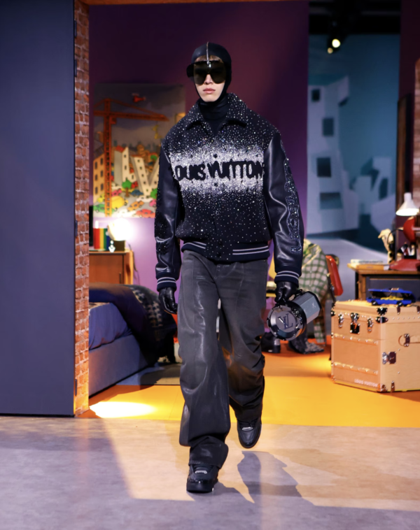 Louis Vuitton Monogram Mens Cardigans 2023-24FW, Black, XXL (Confirmation Needed)